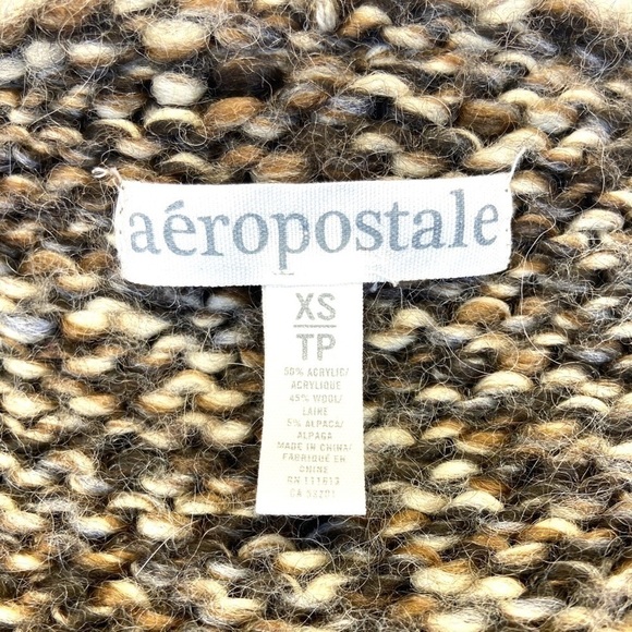 🌷AEROPOSTALE || Belted Hooded Open Front Sweater-XS - Picture 2 of 6